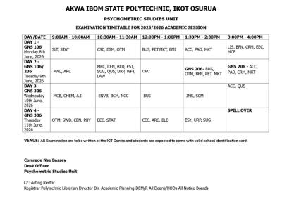 timetable