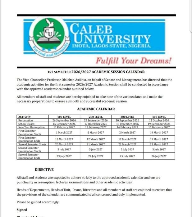 CALENDAR